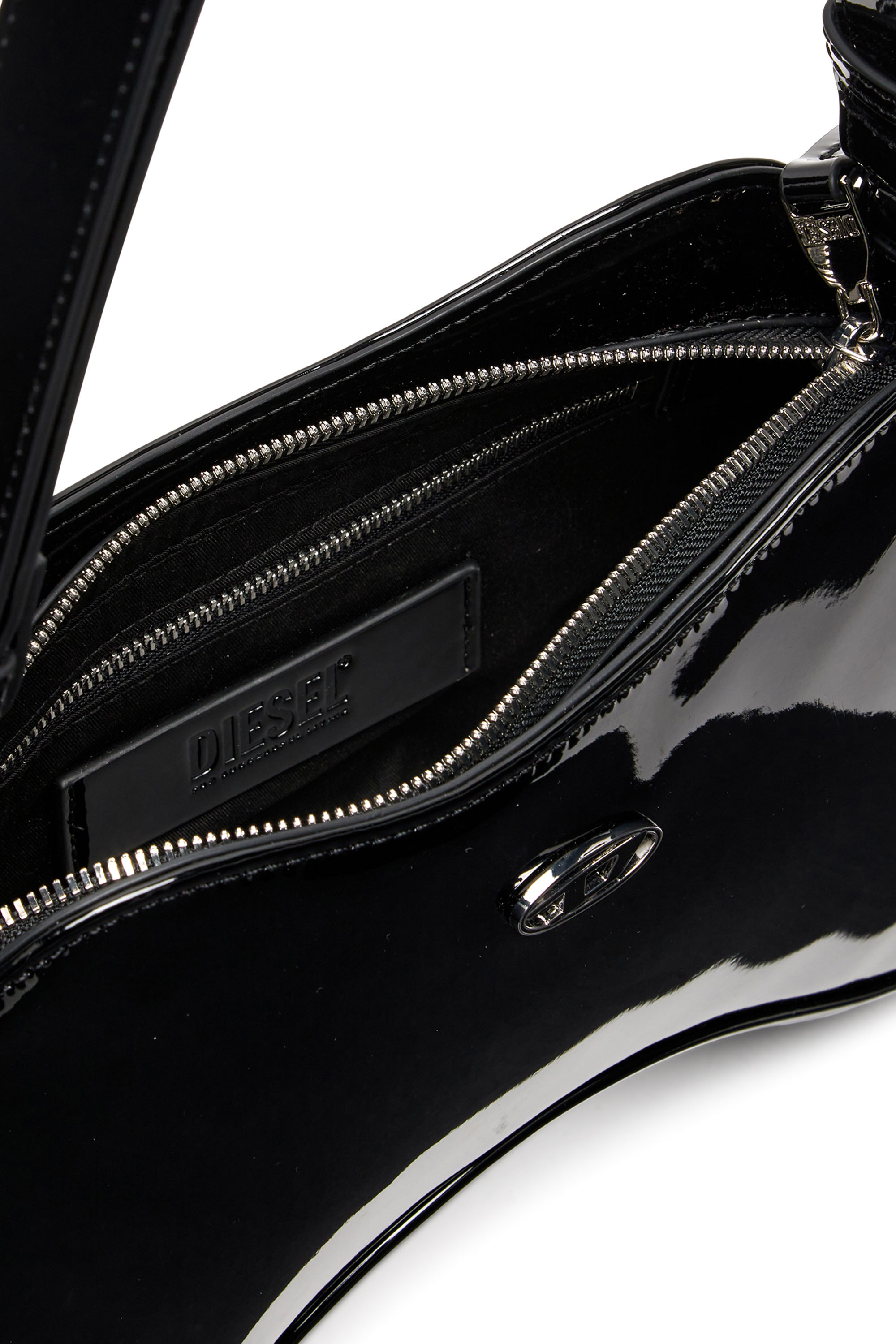 Diesel - PLAY SHOULDER, Damen Play-Glänzende Schultertasche in Schwarz - 4