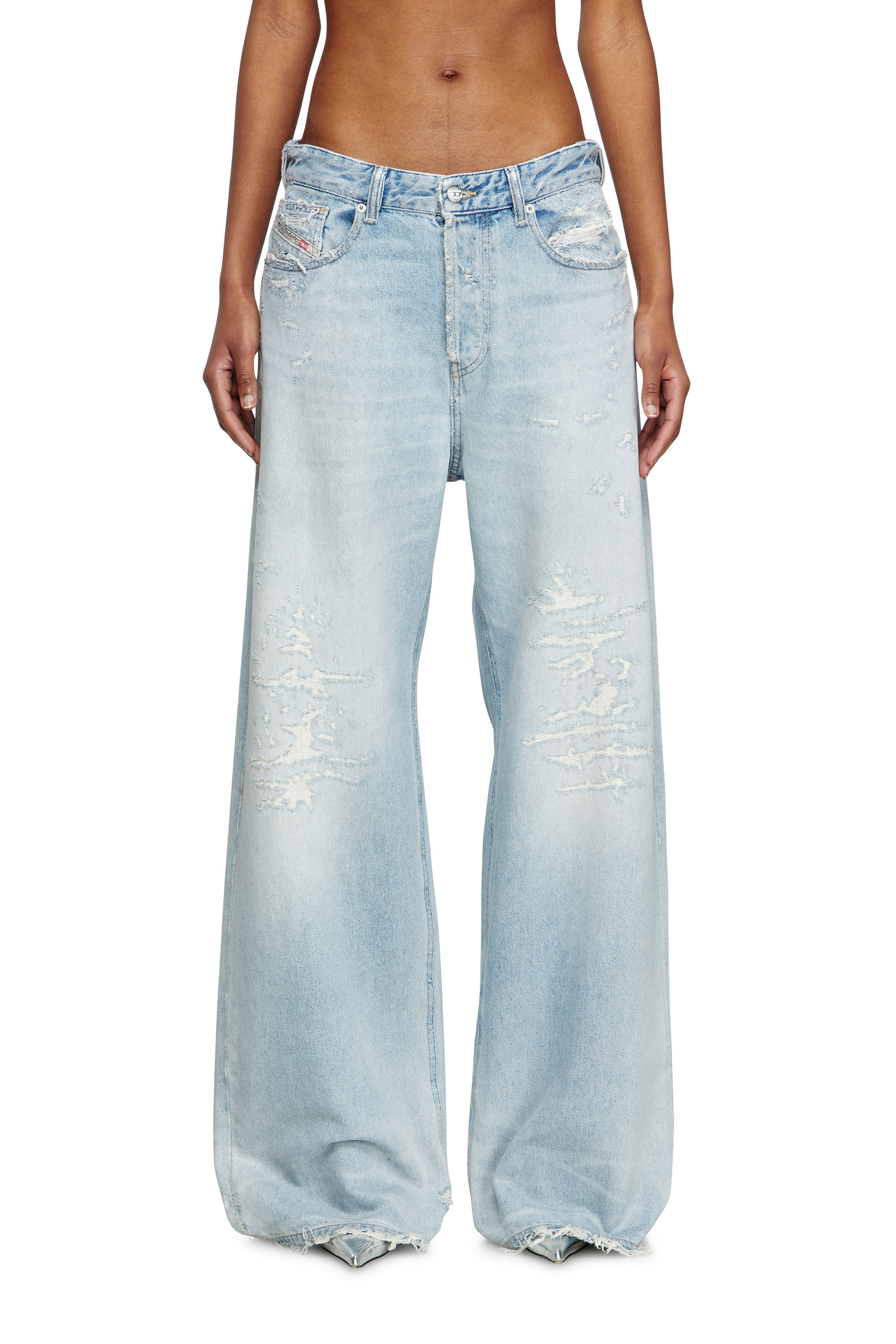Diesel - Damen Relaxed Jeans 1996 D-Sire 09M53, Hellblau - 2