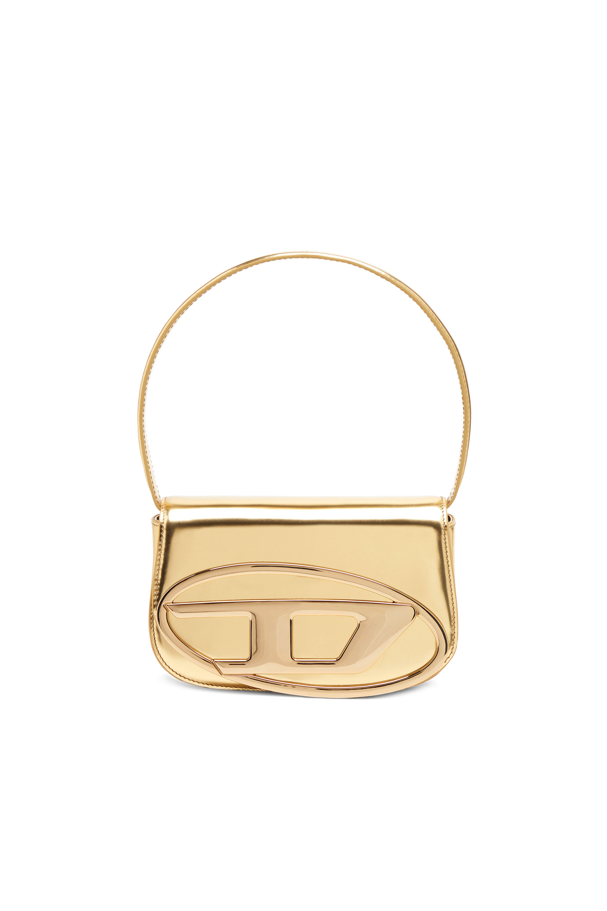 Diesel - 1DR, Damen 1DR-Ikonische Schultertasche aus Spiegel-Leder in Gold - 1